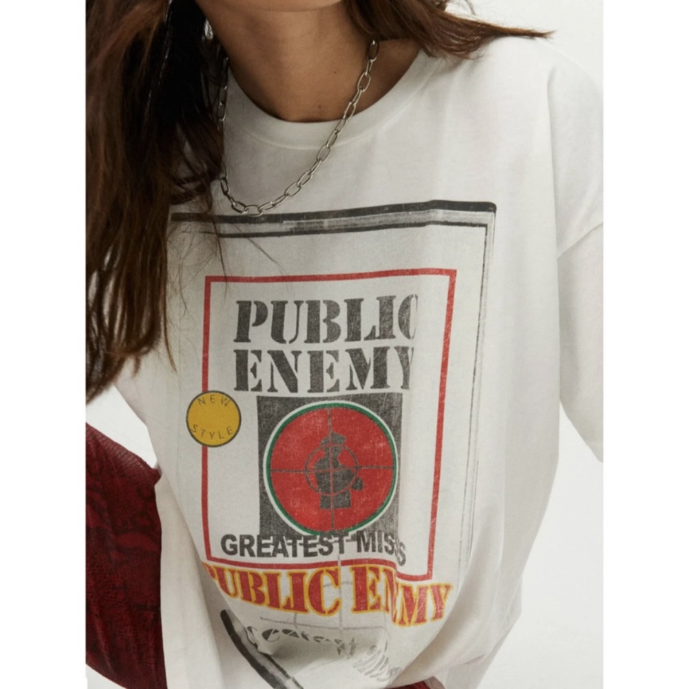 NWT Daydreamer Public Enemy T-shirt Women’s Size xs oversized
